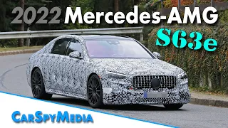 2022 Mercedes-AMG S63e prototype spied testing at Nürburgring technical center