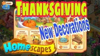 HOMESCAPES : THANKSGIVING ( NEW DECORATIONS )