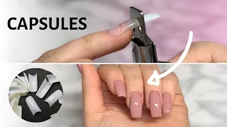 La pose d'ONGLES EN GEL avec CAPSULES