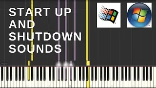 Windows Startup & Shutdown Sounds in Synthesia! 3.1 - 10