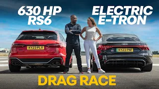 Audi RS6 Performance vs RS e-Tron GT | Drag Race