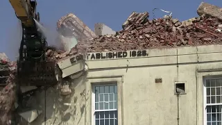 Demolition of the Barry Building at The Royal Sussex County Hospital (4K)