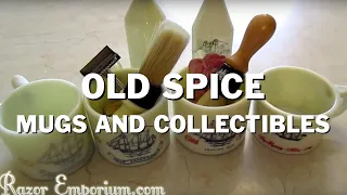 Old Spice mugs, aftershave bottles, and shaving brushes - oh my!