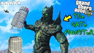 فتحت بوابة الوحش ودمرت المدينة في قراند 5 🔥😱 GTA V The Gate Monster Mod