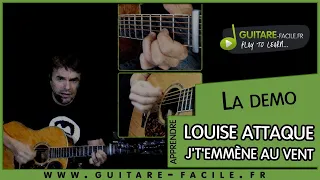 Cover Louise Attaque - J't'emmène au vent - Tuto Guitare