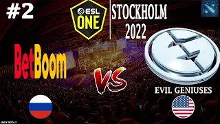 BetBoom vs EG #2 (BO2) ESL One Stockholm