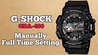 How To Setting Time Manually G-SHOCK GBA-400 Bluetooth Connected Watch | SolimBD