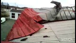 Roof demolition Zetor 6911 😎😎😎 ( demolice střechy za pomoci Zetoru 6911)