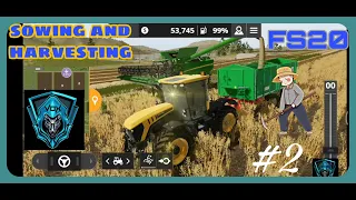 Farming simulator 20 | Sowing and harvesting oat crop | #2