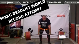 Ivan Makarov World Record 502KG Deadlift Attempt