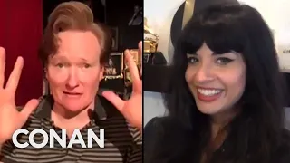 Jameela Jamil Wants To Cancel Handshaking | CONAN on TBS