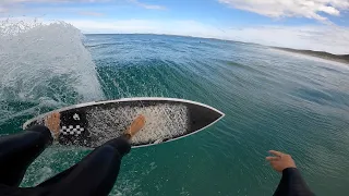 SUPER FUN BEACH BREAK surf with mates - early morning waves