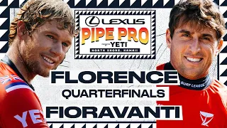 John John Florence vs Leonardo Fioravanti | Lexus Pipe Pro presented by YETI - Quarters Heat Replay