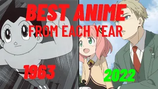 The Best Anime From Every Year (1963-2022)