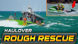 NEAR DROWNING RESCUE AT HAULOVER INLET ! | HAULOVER BOATS | WAVY BOATS