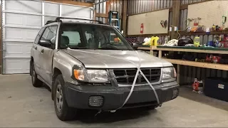 Repairing minor accident damage on a Subaru Forester