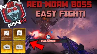 MWZ *NEW* RED WORM BOSS FIGHT EASY GUIDE! HOW TO GET THE VR11 AND SCORCHER SCHEMATIC! MW3