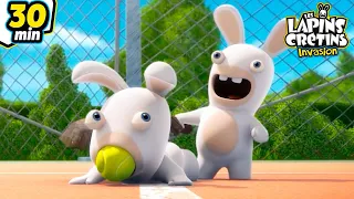 Les Lapins à l'Assaut de Roland Garros! | Les Lapins Crétins Invasion🐰 | Nouvelle compilation