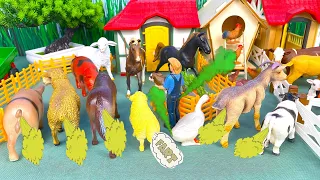 Funny And Ridiculous Farm Diorama with Farting Animals | Sheep, Pig, Cow