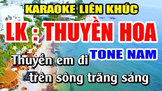 Karaoke Liên Khúc Nhạc Cưới - Thuyền Hoa Karaoke Nhạc Sống Cha Cha Cha Tone Nam