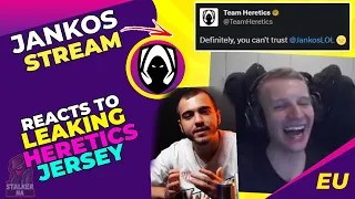 Jankos Reacts to HERETICS EVENT and JERSEY LEAK 👀 ft. FLAKKED