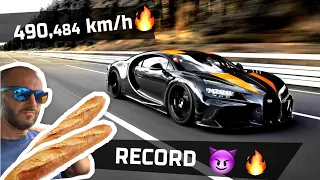 500 KM / H IN BUGATTI TO GO AT THE BAKER!