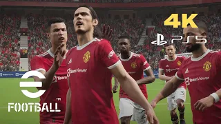 Efootball 2022 Man United Vs. Arsenal Full Match. | PS5 Gameplay [ 4K HDR ]