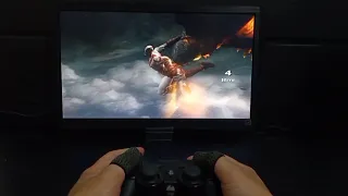 God of War II HD (Ps3) - Kratos rides The Pegasus to Typhon's Lair - Titan Mode (Very Hard)