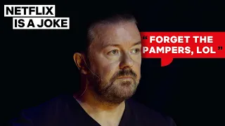 Ricky Gervais Gives 3 Legit Reasons for Not Having Kids | Netflix Is A Joke