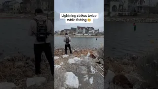 This is why you DON'T fishing during storms#scary #lightning