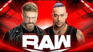 Edge to battle Damian Priest Full Match HD |  WWE RAW 08 22 2022 |  Monday Night Raw