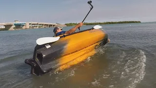 How Stable Is The 106 Sportsman Powered By Minn Kota, Testing My Old Town Kayak For Stability