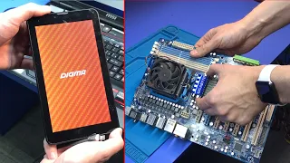 КЛИЕНТ СТАТИКОЙ ВЫВЕЛ ИЗ СТРОЯ МАТЬ Gigabyte GA-MA770T | ВИСИТ НА ЗАСТАВКЕ ПЛАНШЕТ DIGMA