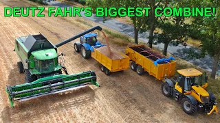 LIZ DRIVES The NEW DEUTZ FAHR C9306TSB COMBINE