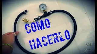 Cómo hacer herramienta para lavar los inyectores con presurizado! | Luis Her