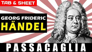 TAB/Sheet: Passacaglia (Arr. David Russell) by G. F. Händel [PDF + Guitar Pro + MIDI]