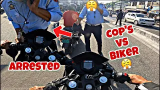 Ajj toh bike pkd li police walo ne meri 🥺|| cop’s vs biker 🥵|| ktm modification done ❤️