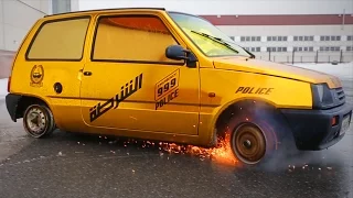 How to drive without tires. Caught by the traffic POLICE!!