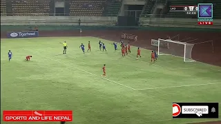 Nepal 🇳🇵1-0 Laos 🇱🇦 Full highlights [ Nepal to the 2nd world cup qualifiers ]