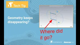 Geometry Disappearing in Mastercam | Display Associative Geometry | Mastercam Tech Tip