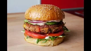 Veggie Burger Selber Machen (Rezept) || Homemade Vegetable Burger (Recipe) || [ENG SUBS]