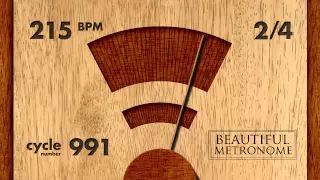 215 BPM 2/4 Wood Metronome HD