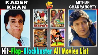 Mithun Chakraborty Vs Kader Khan All Hit or Flop Movie list, Budget and Box Office Collection Analys