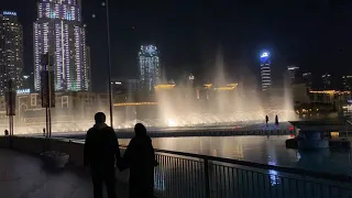 Поющие фонтаны. Дубай 2021. Январь 2021. Бурдж Халифа. Новый Год 2021