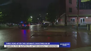 Police searching for suspects after separate fatal shootings in Grand Rapids
