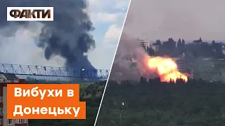 🛑 РЕАЛІЇ ДОНЕЦЬКА: перші відео прильотів снарядів в "КАМАЗ Центр"