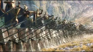 Dwarves and Elves Team Up against Orcs - HOBBIT: BATTLE OF THE FIVE ARMIES (2014)
