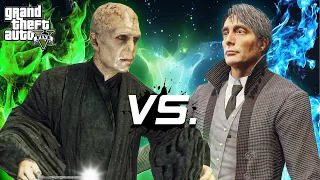 GTA 5 - Voldemort VS Grindelwald | The Battle of a Powerful Wizard