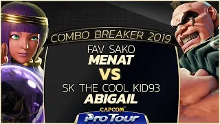 FAV Sako (Menat) vs SK The Cool Kid93 (Abigail) - Combo Breaker 2019 Day 2 Pools - CPT 2019