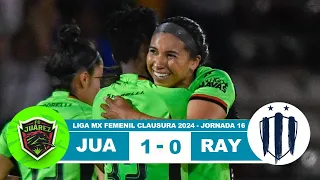 Juarez Femenil vs Rayadas 1-0 Resumen Goles 2024